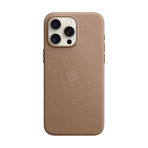 Apple iPhone 15 Pro Max Feingewebe Case mit MagSafe, taupe braun&gt;