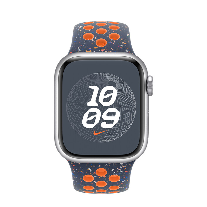 Apple Watch 41mm Nike Sportarmband, Blue Flame, S/M