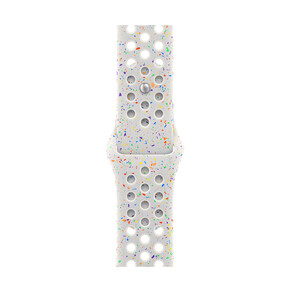 Apple Watch 45mm Nike Sportarmband, Pure Platinum, M/L