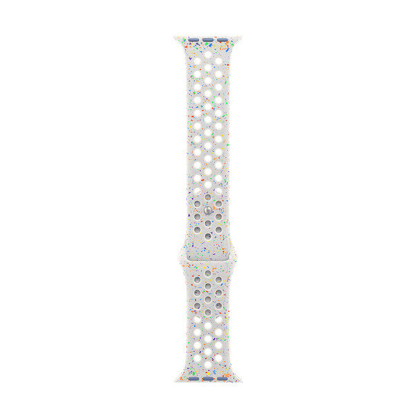 Apple Watch 45mm Nike Sportarmband, Pure Platinum, M/L