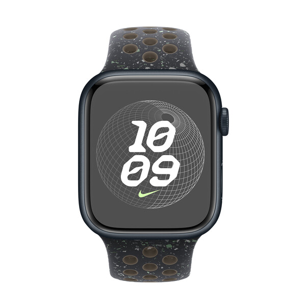 Apple Watch 45mm Nike Sportarmband, Midnight Sky, M/L>
