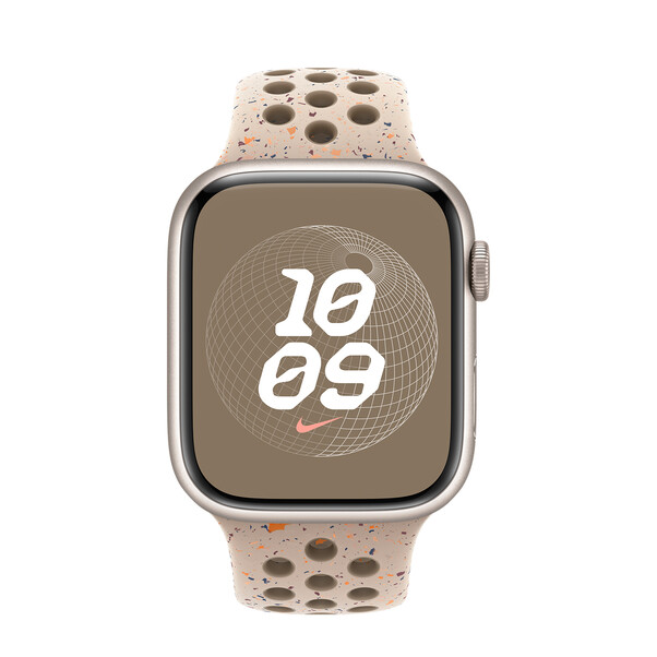 Apple Watch 45mm Nike Sportarmband, Desert Stone, S/M>