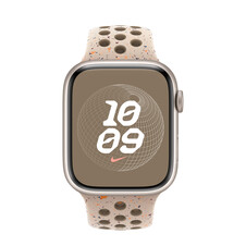 Apple Watch 45mm Nike Sportarmband, Desert Stone, S/M>