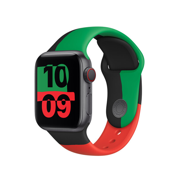 Apple Watch 40mm Black Unity Sportarmband, S/M