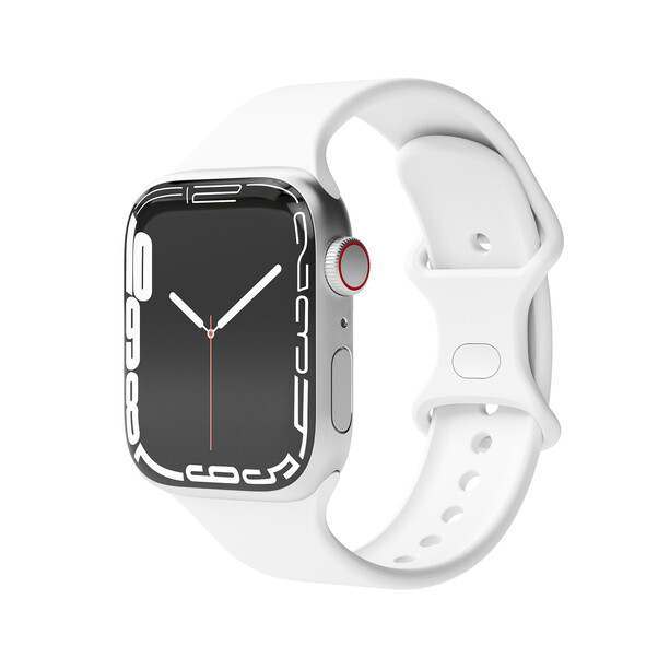 Vonmählen Silikon Loop One für Apple Watch 42/44/45/49 mm, weiß >