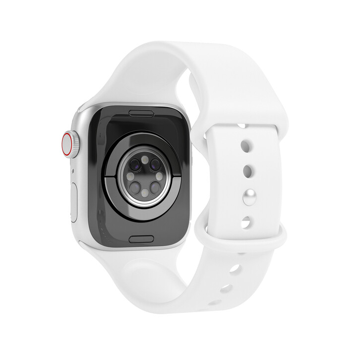 Vonmählen Silikon Loop One für Apple Watch 42/44/45/49 mm, weiß >