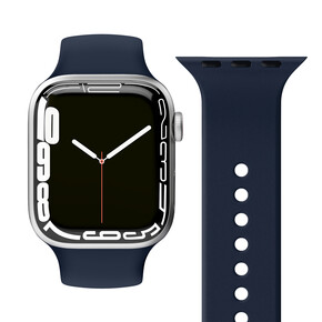 Sie sehen das Produkt Vonmählen Silikon Loop One für Apple Watch 42/44/45/49 mm, blau, Produktbild: 01 Vonmählen Silikon Loop One für Apple Watch 42/44/45/49 mm, blau
