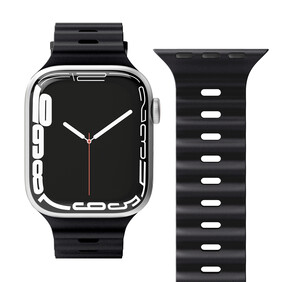 Vonmählen Wave-Armband für Apple Watch 38/40/41 mm, schwarz