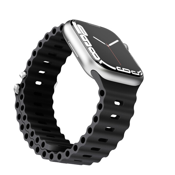 Sie sehen das Produktbild 02 von Vonmählen Wave-Armband für Apple Watch 38/40/41 mm, schwarz Vonmählen Wave-Armband für Apple Watch 38/40/41 mm, schwarz