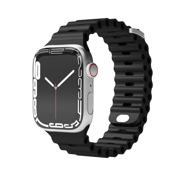 Sie sehen das Produktbild 03 von Vonmählen Wave-Armband für Apple Watch 38/40/41 mm, schwarz Vonmählen Wave-Armband für Apple Watch 38/40/41 mm, schwarz