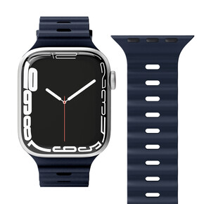 Sie sehen das Produkt Vonmählen Wave-Armband für Apple Watch 38/40/41 mm, blau, Produktbild: 01 Vonmählen Wave-Armband für Apple Watch 38/40/41 mm, blau