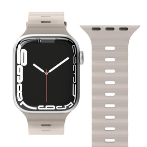 Vonmählen Wave-Armband für Apple Watch 42/44/45/49 mm, beige