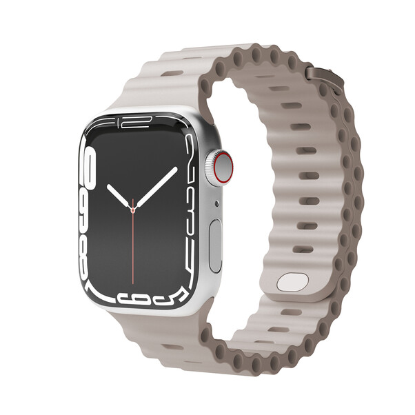Sie sehen das Produktbild 03 von Vonmählen Wave-Armband für Apple Watch 42/44/45/49 mm, beige Vonmählen Wave-Armband für Apple Watch 42/44/45/49 mm, beige