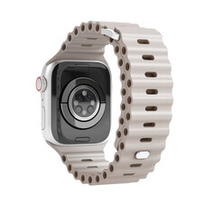 Sie sehen das Produktbild 04 von Vonmählen Wave-Armband für Apple Watch 42/44/45/49 mm, beige Vonmählen Wave-Armband für Apple Watch 42/44/45/49 mm, beige