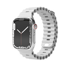 Vonmählen Wave-Armband für Apple Watch 42/44/45/49 mm, grau
