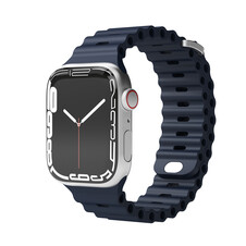 Sie sehen das Produktbild 03 von Vonmählen Wave-Armband für Apple Watch 42/44/45/49 mm, blau Vonmählen Wave-Armband für Apple Watch 42/44/45/49 mm, blau