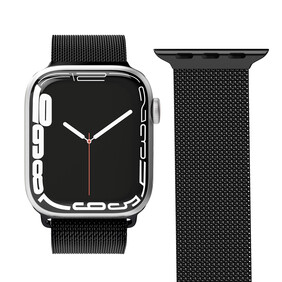 Vonmählen Milanesearmband für Apple Watch 38/40/41 mm, schwarz