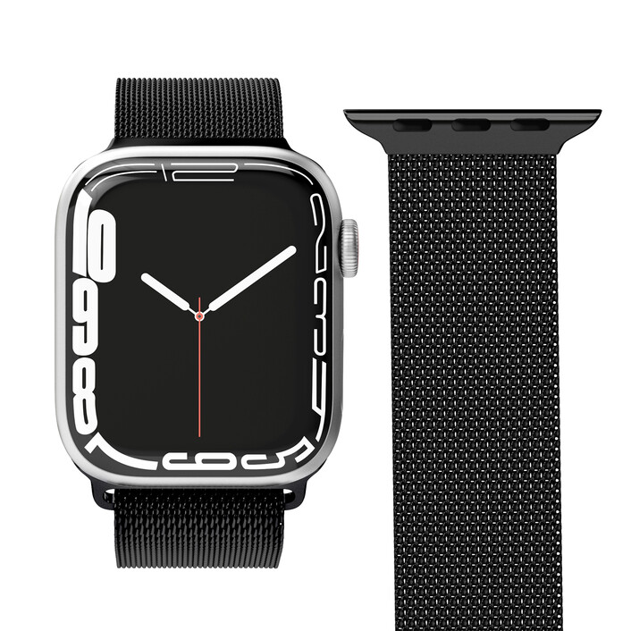 Vonmählen Milanesearmband für Apple Watch 38/40/41 mm, schwarz