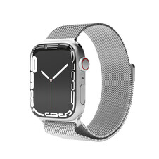 Sie sehen das Produktbild 03 von Vonmählen Milanesearmband für Apple Watch 42/44/45/49 mm, silber Vonmählen Milanesearmband für Apple Watch 42/44/45/49 mm, silber