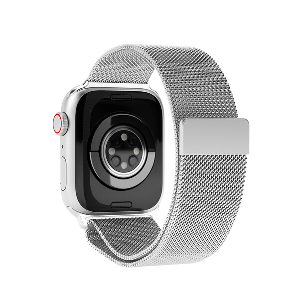 Vonmählen Milanesearmband für Apple Watch 42/44/45/49 mm, silber