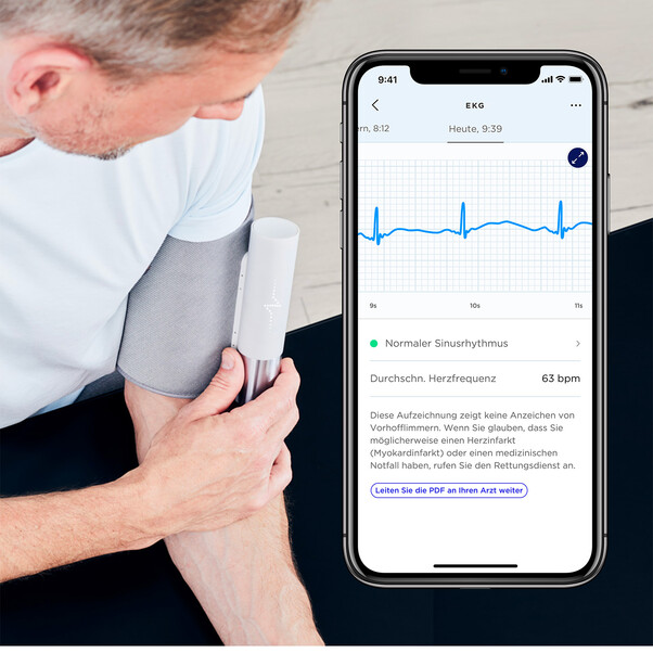 Sie sehen das Produktbild 05 von Withings Blutdruckmessgerät BPM Core, grau Withings Blutdruckmessgerät BPM Core, grau