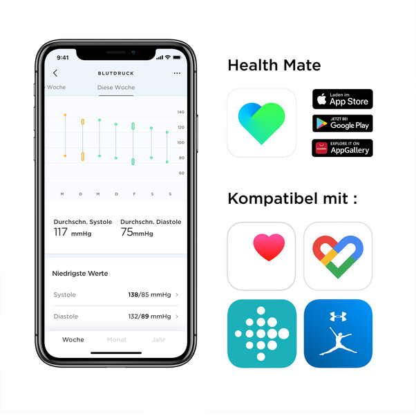 Sie sehen das Produktbild 06 von Withings Blutdruckmessgerät BPM Core, grau Withings Blutdruckmessgerät BPM Core, grau