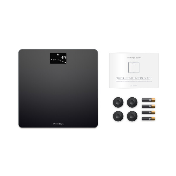 Withings Body WLAN-Körperwaage, schwarz