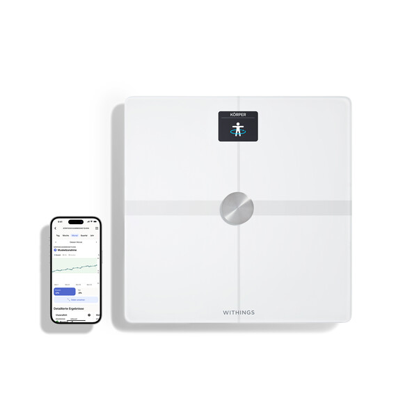 Withings Body SMART WLAN- Körperwaage, weiß