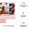 iMac 24&quot; mit 4.5K Retina Display, M3 Chip 8-Core CPU und 10-Core GPU, 8GB, 256GB SSD, pink&gt;