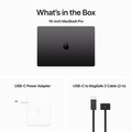 MacBook Pro 16" mit M3 Pro Chip 12-Core CPU und 18-Core GPU, 18GB, 512GB SSD, space schwarz>