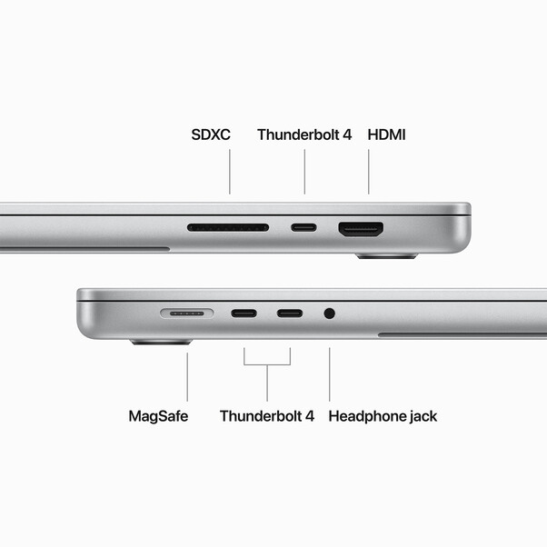 MacBook Pro 16" mit M3 Pro Chip 12-Core CPU und 18-Core GPU, 36GB, 512GB SSD, silber>