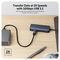 Sie sehen das Produktbild 04 von Hyper - HyperDrive Next 4-Port-USB-C-Hub, mitternachtblau Hyper - HyperDrive Next 4-Port-USB-C-Hub, mitternachtblau