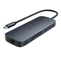 Sie sehen das Produktbild 01 von Hyper- HyperDrive Next 11 Port Dual 4K60Hz HDMI USB-C Hub, mitternachtblau Hyper- HyperDrive Next 11 Port Dual 4K60Hz HDMI USB-C Hub, mitternachtblau