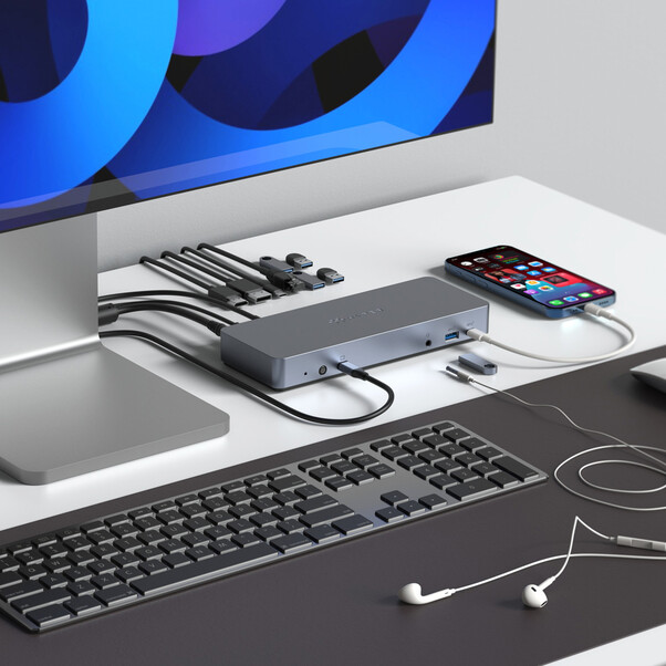 Hyper- HyperDrive 14-Port USB-C Docking Station, silber >