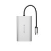 Hyper - HyperDrive Dual 4K HDMI Adapter für M1/M2/M3 MacBook, silber