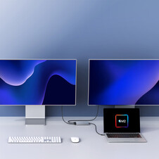 Sie sehen das Produktbild 05 von Hyper - HyperDrive Dual 4K HDMI Adapter für M1/M2/M3 MacBook, silber Hyper - HyperDrive Dual 4K HDMI Adapter für M1/M2/M3 MacBook, silber