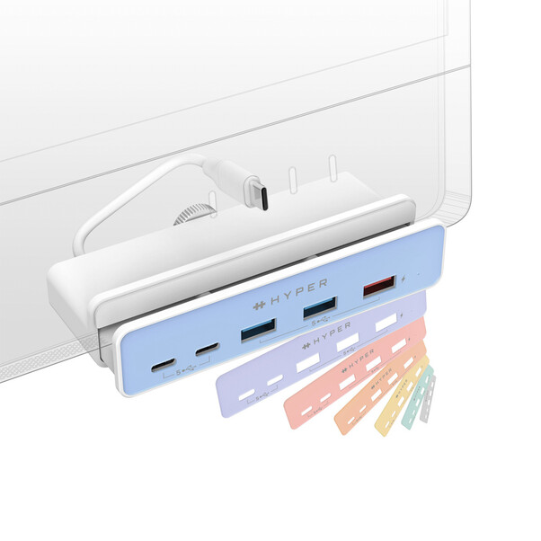 Sie sehen das Produktbild 05 von Hyper-HyperDrive 5-in-1 USB-C-Hub für iMac 24" Hyper-HyperDrive 5-in-1 USB-C-Hub für iMac 24"