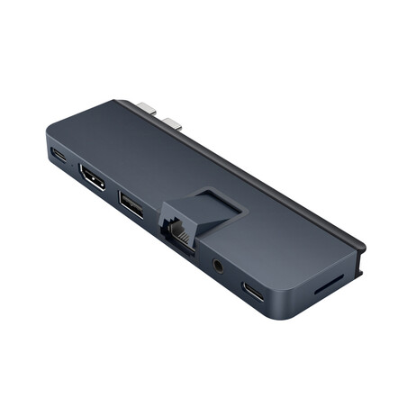 Sie sehen das Produktbild 01 von Hyper - HyperDrive DUO PRO 7-in-2 USB-C Hub, mitternachtsblau Hyper - HyperDrive DUO PRO 7-in-2 USB-C Hub, mitternachtsblau