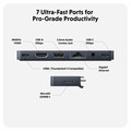 Sie sehen das Produktbild 02 von Hyper - HyperDrive DUO PRO 7-in-2 USB-C Hub, mitternachtsblau Hyper - HyperDrive DUO PRO 7-in-2 USB-C Hub, mitternachtsblau