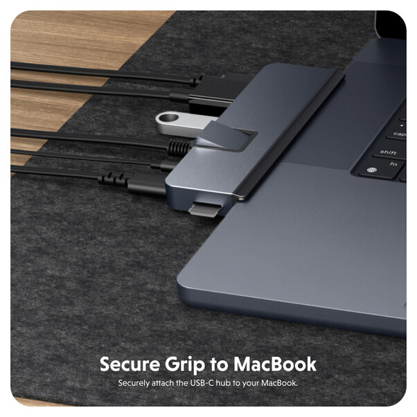 Sie sehen das Produktbild 05 von Hyper - HyperDrive DUO PRO 7-in-2 USB-C Hub, mitternachtsblau Hyper - HyperDrive DUO PRO 7-in-2 USB-C Hub, mitternachtsblau