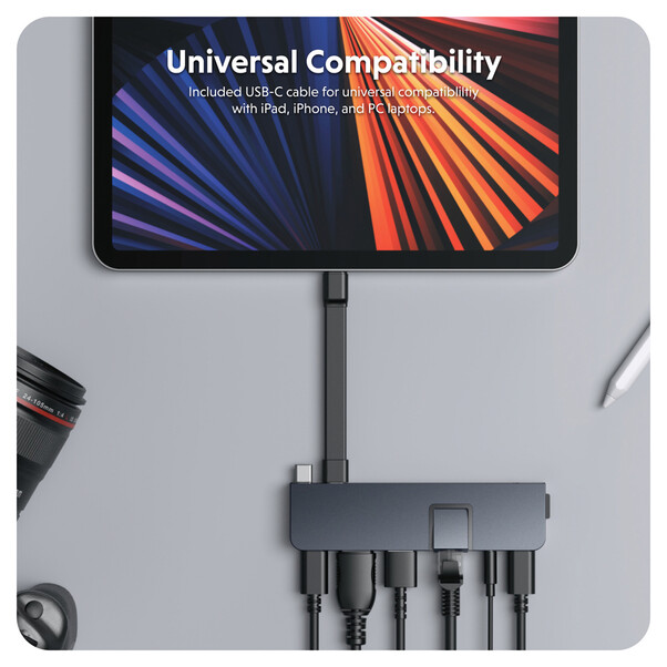 Hyper - HyperDrive DUO PRO 7-in-2 USB-C Hub, mitternachtsblau