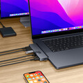 Hyper - HyperDrive DUO PRO 7-in-2 USB-C Hub, mitternachtsblau