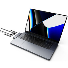 Sie sehen das Produktbild 03 von Hyper- HyperDrive DUO PRO 7-in-2 USB-C Hub, grau Hyper- HyperDrive DUO PRO 7-in-2 USB-C Hub, grau
