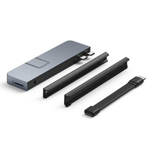 Sie sehen das Produktbild 04 von Hyper- HyperDrive DUO PRO 7-in-2 USB-C Hub, grau Hyper- HyperDrive DUO PRO 7-in-2 USB-C Hub, grau