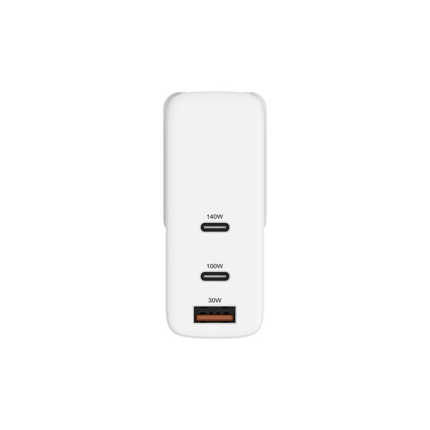 Sie sehen das Produktbild 04 von Hyper- HyperJuice GaN 140W USB-C Ladegerät mit Reiseadapter Hyper- HyperJuice GaN 140W USB-C Ladegerät mit Reiseadapter