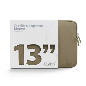 Sie sehen das Produkt Trunk Textile Neopren Sleeve gerippt für MacBook Air/MacBook Pro 13", grün, Produktbild: 01 Trunk Textile Neopren Sleeve gerippt für MacBook Air/MacBook Pro 13", grün