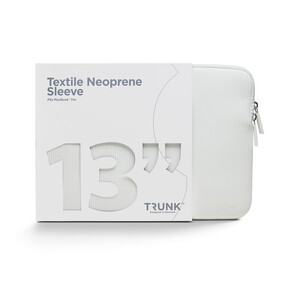 Trunk Textile Neopren Sleeve gerippt für MacBook Air/MacBook Pro 13&amp;quot;, weiss