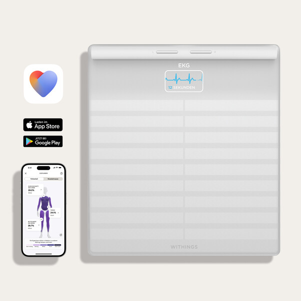 Withings Body Scan vernetzte Gesundheitsstation, weiß