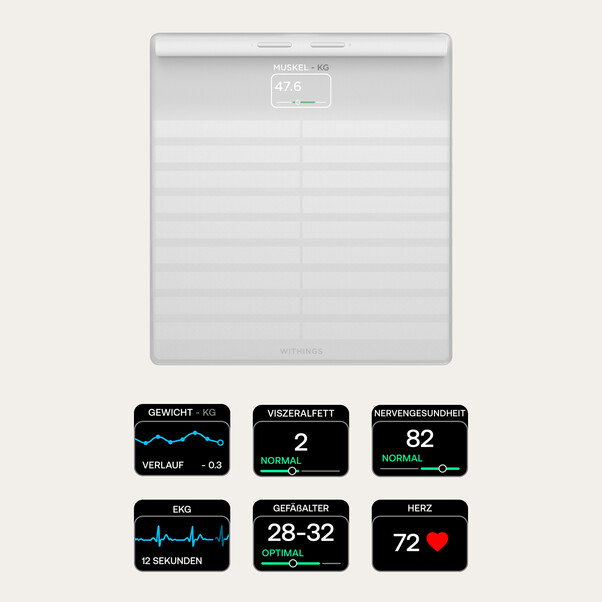 Withings Body Scan vernetzte Gesundheitsstation, weiß