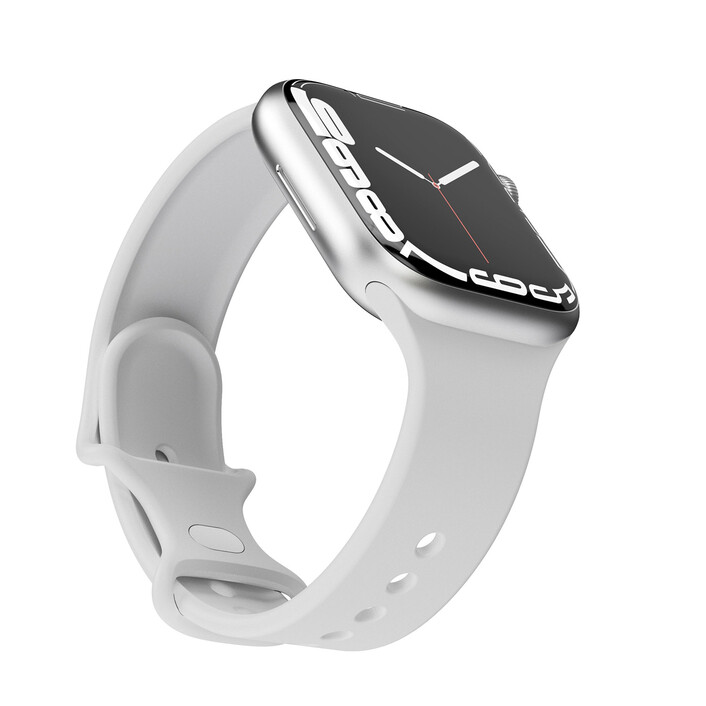 Vonmählen Silikon Loop One für Apple Watch 38/40/41 mm, hellgrau